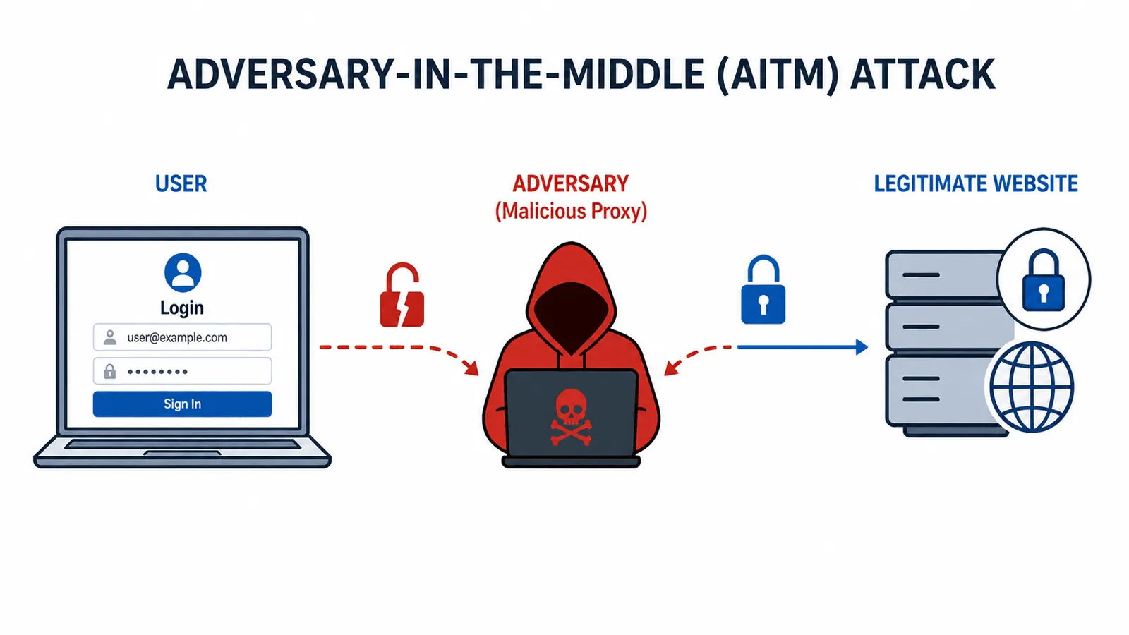 Adversary in the Middle Attacks