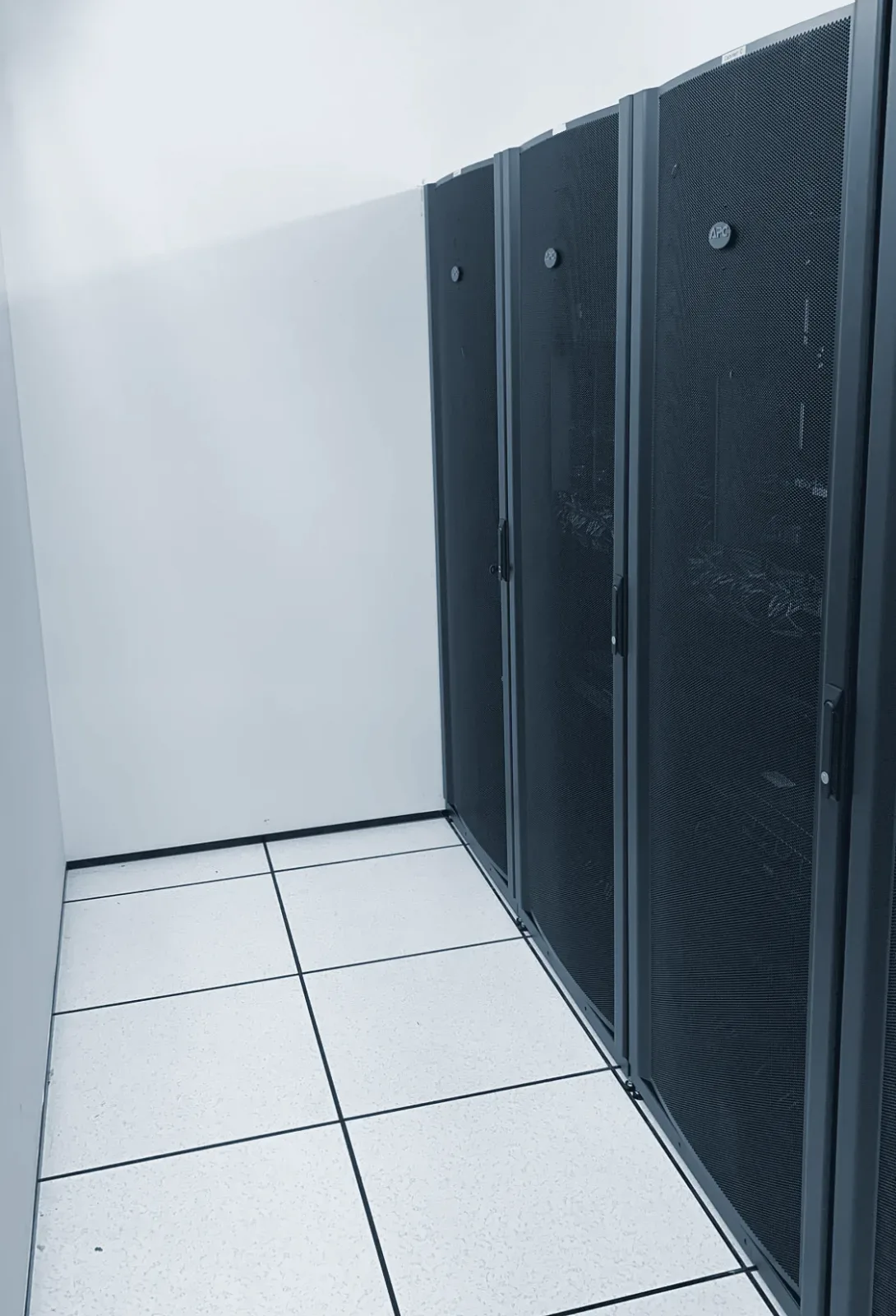 Server cabinets in a secure data centre